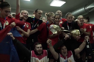 Раздевалка ЖФК ЦСКА после финала Кубка России