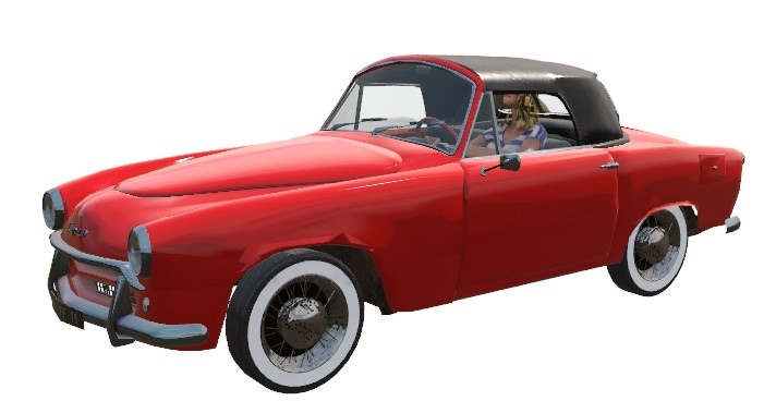CAD59-FORD MUSTANG GT 95 - Red