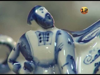 Выставка гжели в Музее ИЗО