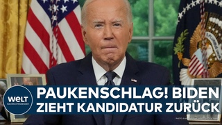 USA: Paukenschlag! Demokrat Joe Biden zieht sich aus dem US-Prsidentschaftsrennen zurck