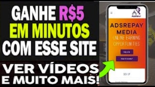 ADSRePay | Ganhe pontos vendo vdeo e troque por Dlar | 325 Pts = $3 direto no Paypal |#crypto