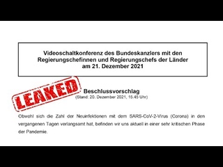 GELEAKT! Welche Corona-Manahmen heute beschlossen werden sollen