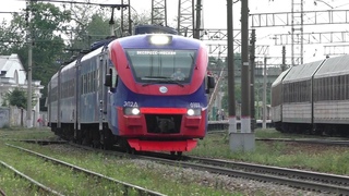 Электропоезд ЭП2Д-0103 ЦППК РЭКС с приветливой бригадой