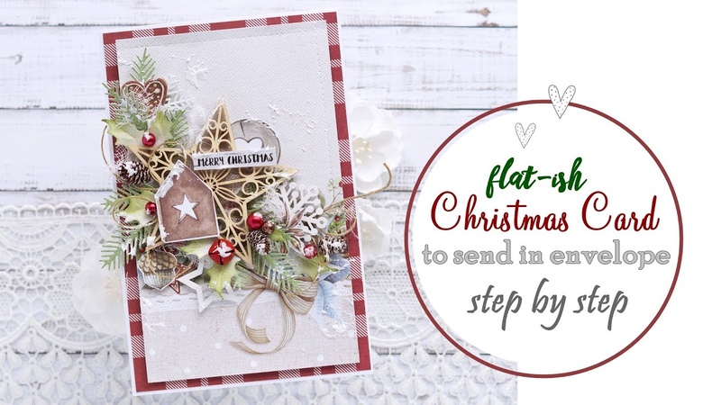 Flat Christmas Card to Fit into