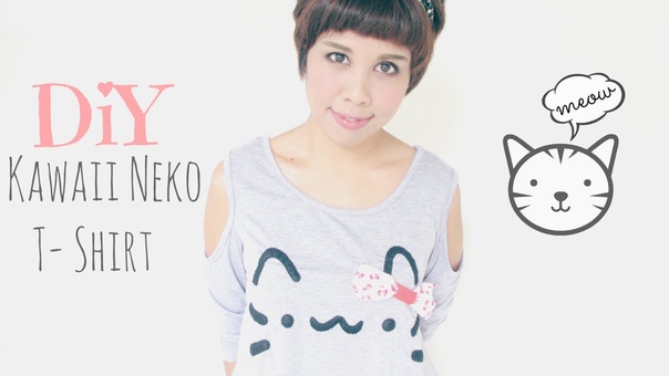 DIY Fashion: Kawaii Pusheen Cat, Neko T Shirt