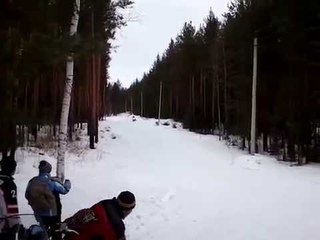 Кантри кросс на снегоходах