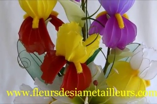 Fabrication d’un iris en collant / Nylon Iris