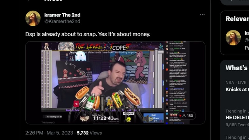 DSP Cries It Snapping After Door Dash