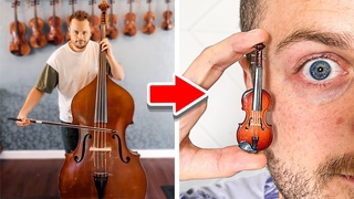 Playing World's Smallest Violin Song BUT My Instrument Keeps Shrinking