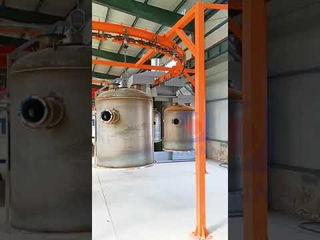HANNA BIG WORKPIECES OVERHEAD CONVEYOR POWDER COATING LINE