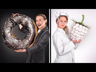 Чёрно-белый челлендж! 24 часа едим только черную и белую еду!
