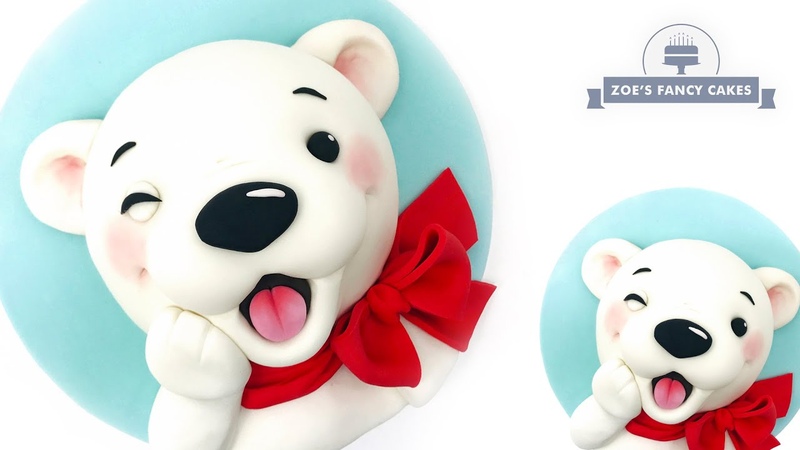 Polar Bear Christmas cake fondant xmas cakes