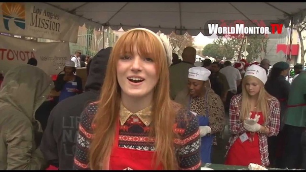 Bella Thorne on her Christmas wish at LA Missions Holiday Dinner for the