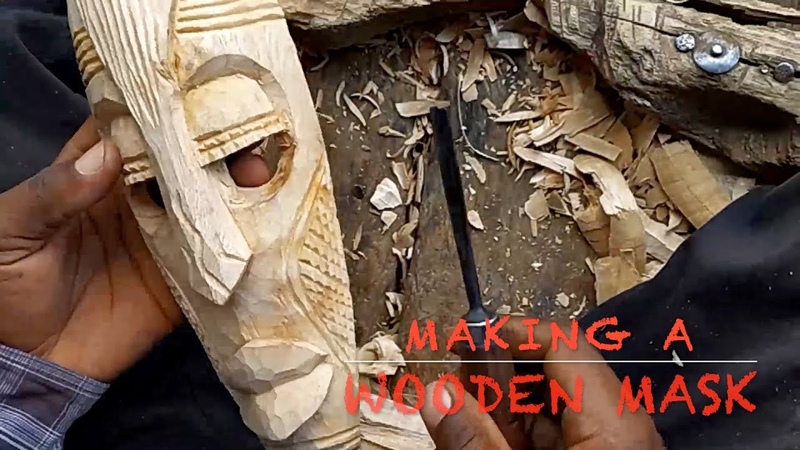 Wooden Mask Carving Step by Step