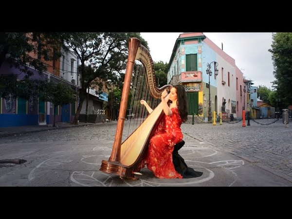 LIBERTANGO Music Video Anna Maria Mendieta, harp Tango Del Cielo Album