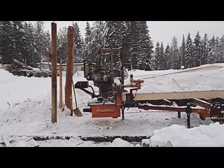 Урал с лесом сломал пилораму Опять ремонт... Wood-Mizer LT-40 broke...