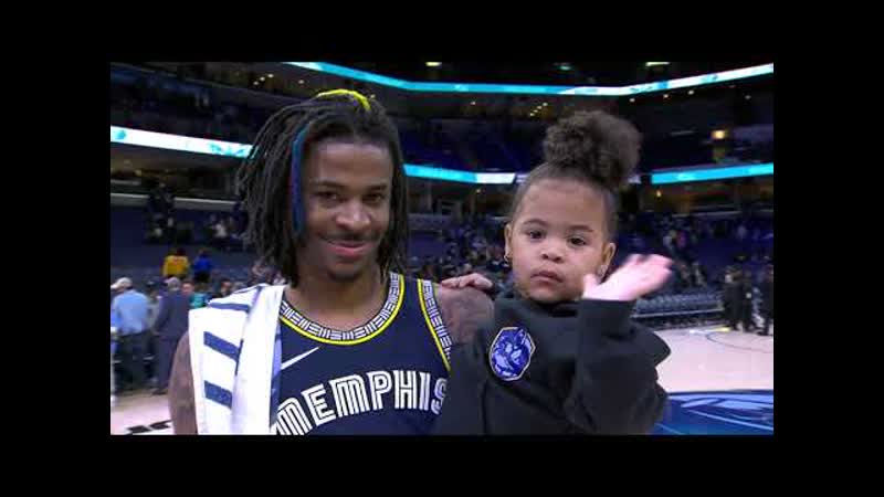 Ja Morant Postgame After Career Night 52
