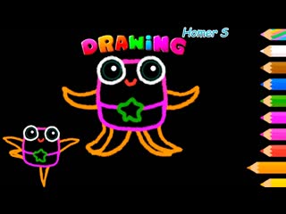 Learning to draw No.8. Draw  Cute monsters.