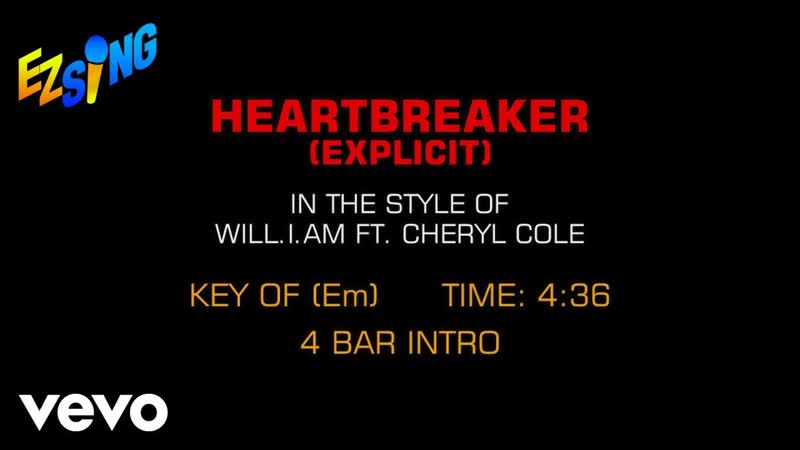 feat. Cheryl Cole Heartbreaker (explicit) ( Karaoke EZ