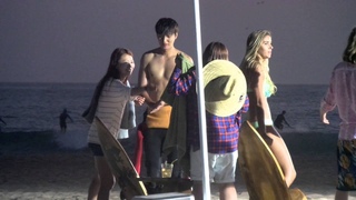 [Fancam] Lee Min Ho shirtless at Heirs Filming 130918