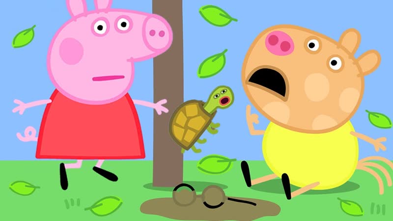 Peppa and Pedro rescue a Tortoise Peppa Pig