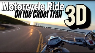 Motorcycle Ride on the Cabot Trail,  Cape Breton, VR Video 180 3D