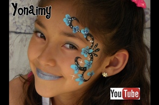 DISEÑO DE PINTACARITAS PARA  NIÑAS FACIL Y RAPIDO .- EASY FACE PAINTING FOR GIRLS.