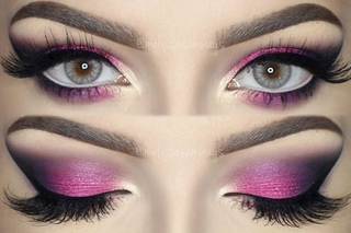 ♡ Pink, Violet and Black Smokey Eye | Bright & Colorful Makeup TUTORIAL ♡ (English)