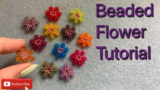 Simple Seed Bead Flower Tutorial