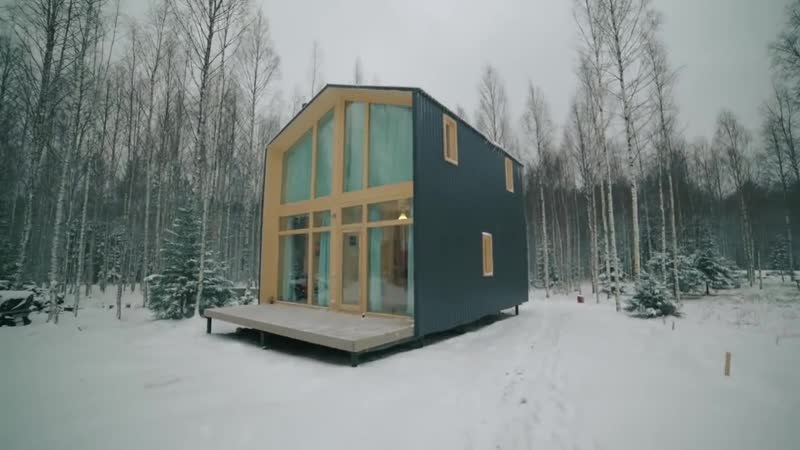Каркасный модульный дом 60 м2. Долгожданный видеообзор Holtsov