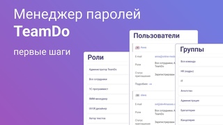 Как управлять менеджером паролей TeamDo