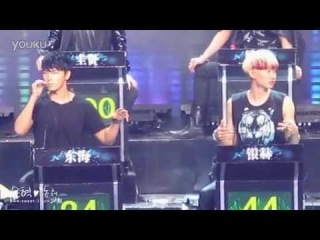 Fancam 130126 Wuhan TV Program Recording - SJ M audition game!