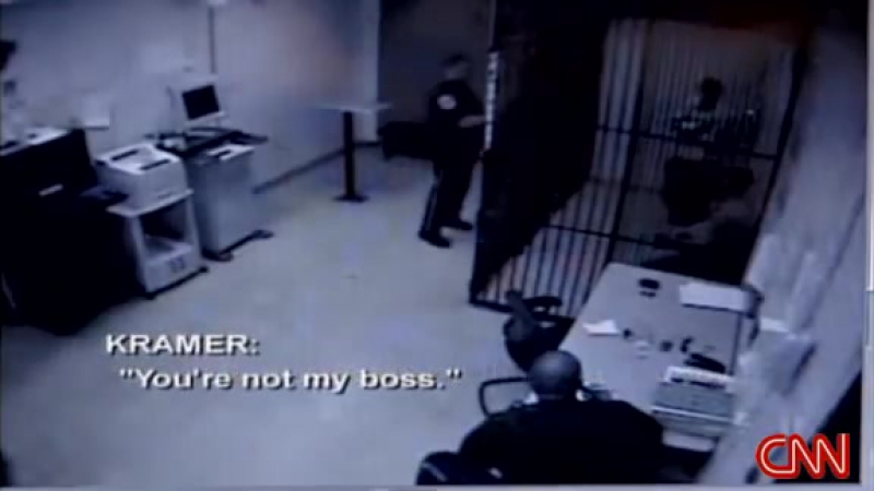 Inmate Shoved In Police