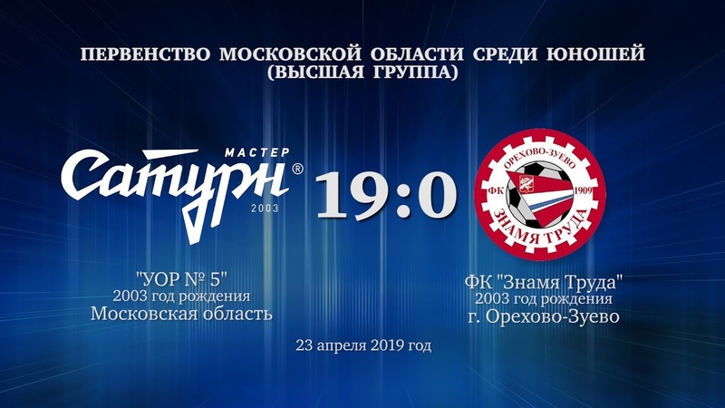 Голы матча команды 2003 г. р. 23 апреля 2019