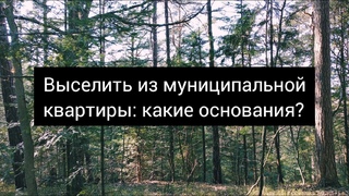 Как выселить из муниципальной квартиры. Какие основания?