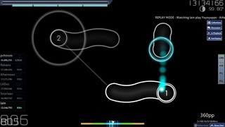 osu! | lain | Yuyoyuppe - AiAe a bit jumpy % FC #1 | 520pp if ranked