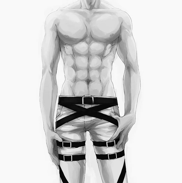 Anime boy sixpack