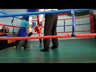 Финал Карины. Она в синей экипировке