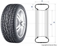 Поиск шин по размеру.