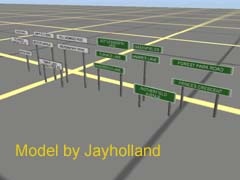 SR UK Road Nameboard Green 3ft 1 Line No Post