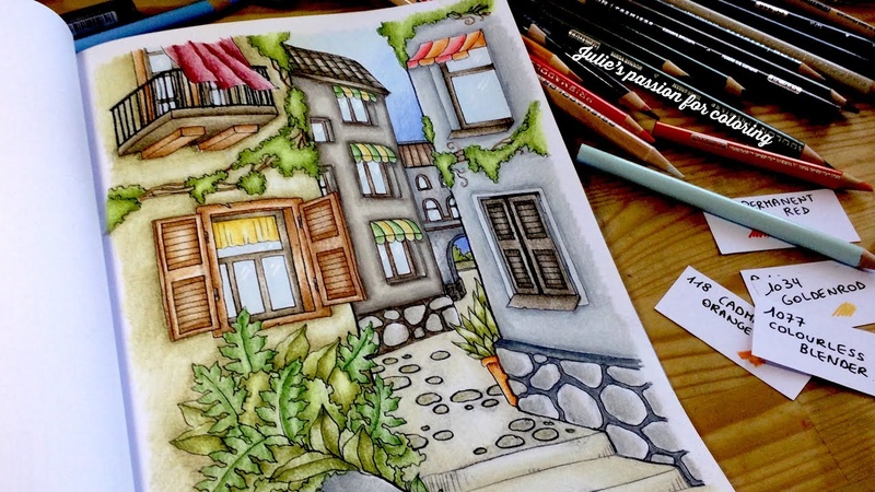 NICE LITTLE TOWN 2 by Tatiana Bogema prismacolor pencils color