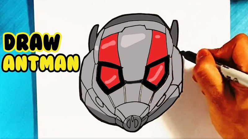 EASY How to Draw ANTMAN HELMET Antman and the