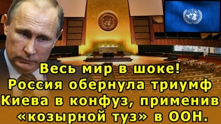 Весь мир в шоке! Россия обернула триумф Киева в конфуз, применив козырный туз в ООН.