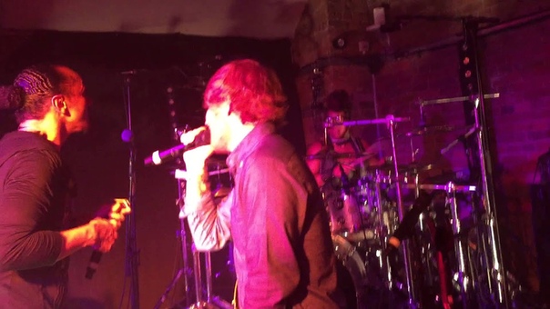 Ed celebrates playing wembley by impromptu jamming at the Dave Chappelle afterparty in