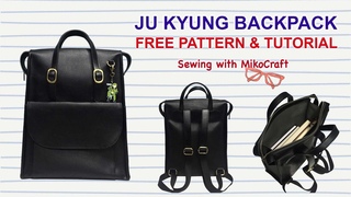 Ju Kyung Backpack Tutorial - DIY Tas dari Drama Korea “True Beauty“ - Bag Making with Miko Craft