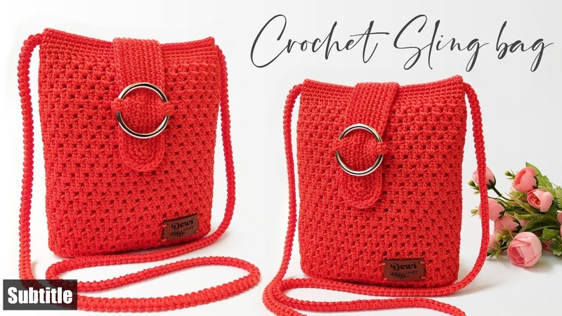 CARA MEMBUAT TAS RAJUT MODEL TERBARU MUDAH UNTUK PEMULA TAS RAJUT SELEMPANG MODEL TERBARU