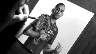 UFC 249 Тони Фергюсон (El Cucuy) Рисунок карандашами | Realistic Graphite Portrait - Tony Ferguson