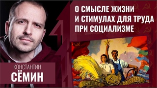 О смысле жизни и стимулах для труда при социализме. Константин Сёмин, стрим от .