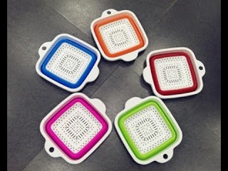 Two color silicone folding colander mold