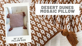Desert Dunes Mosaic Pillow - Crochet Pattern